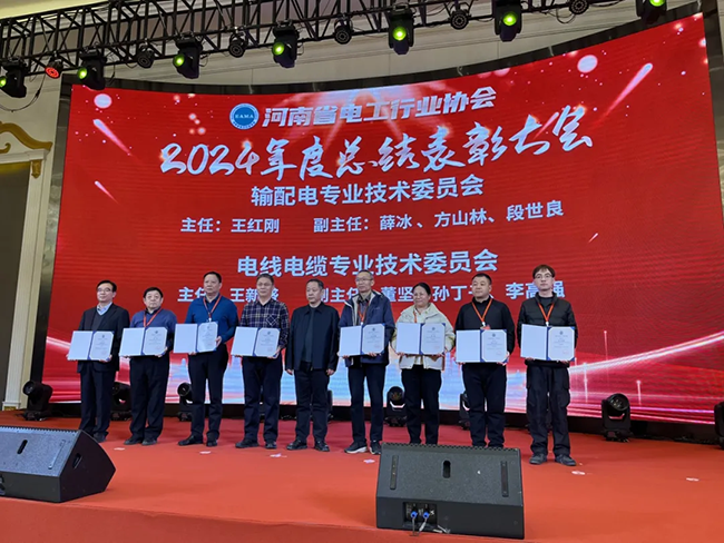 新利（中国）网站荣获河南省电工行业双优称号， 持续助力电力行业发展